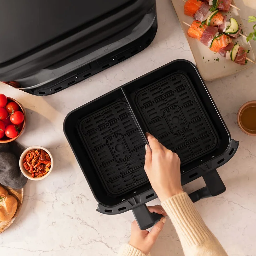 Cecotec Frytkownica na gorące powietrze Cecofry Dual 9000 9 l 2850 W podwójna regulacja temperatury