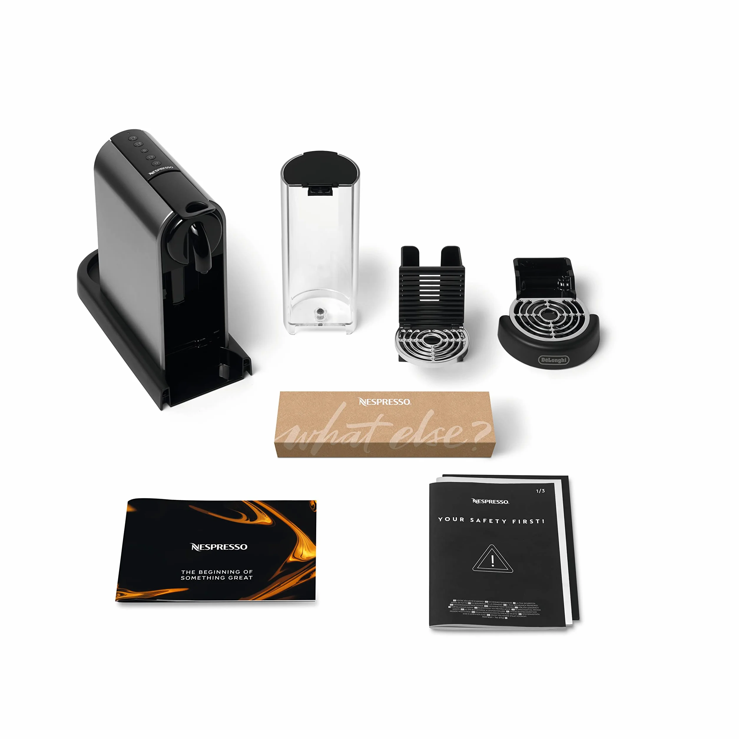De'Longhi Nespresso CitiZ Platinum EN220.T, ekspres do kawy na kapsułki, ekspres do kawy na kapsułki pojedyncze, 4 rozmiary kubków, 19 barów ciśnieniowych, 1260 W, Titan