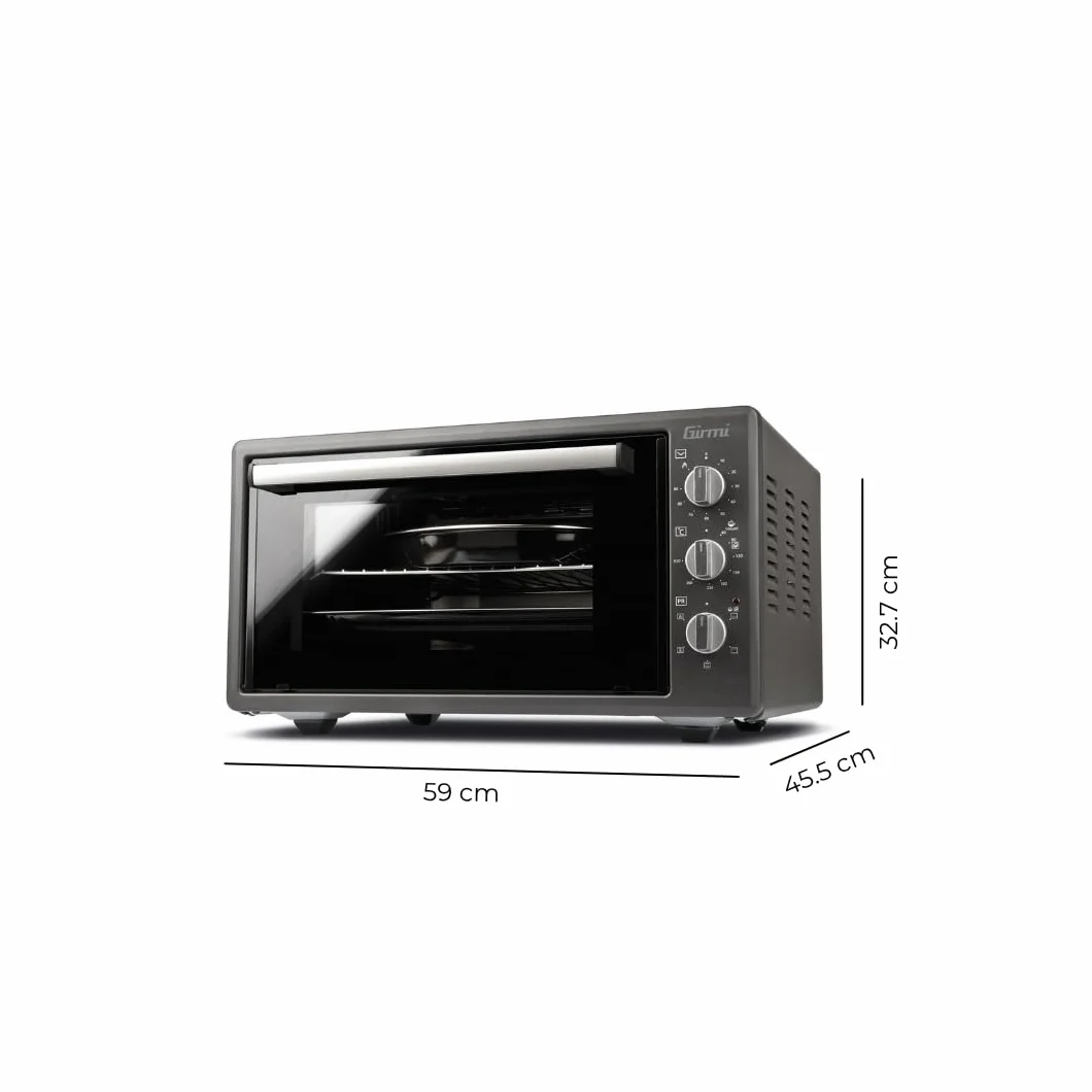 Girmi FE4500 Piekarnik elektryczny 1400 W 45 litrów Grill Termostat Wentylowany Szary antracytowy