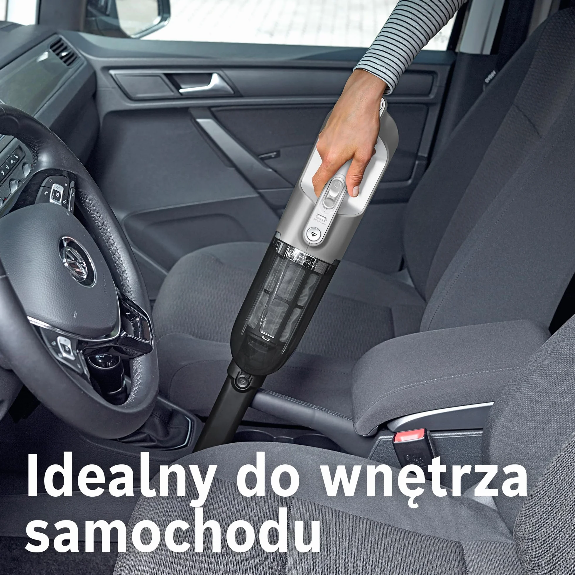 Bosch, Flexxo Gen2 Serie 4, 28 Vmax, 2w1, bezprzewodowy, bezworkowy, odkurzacz ręczny i pionowy, zintegrowane akcesoria, polar white metallic, BBH3ALL28