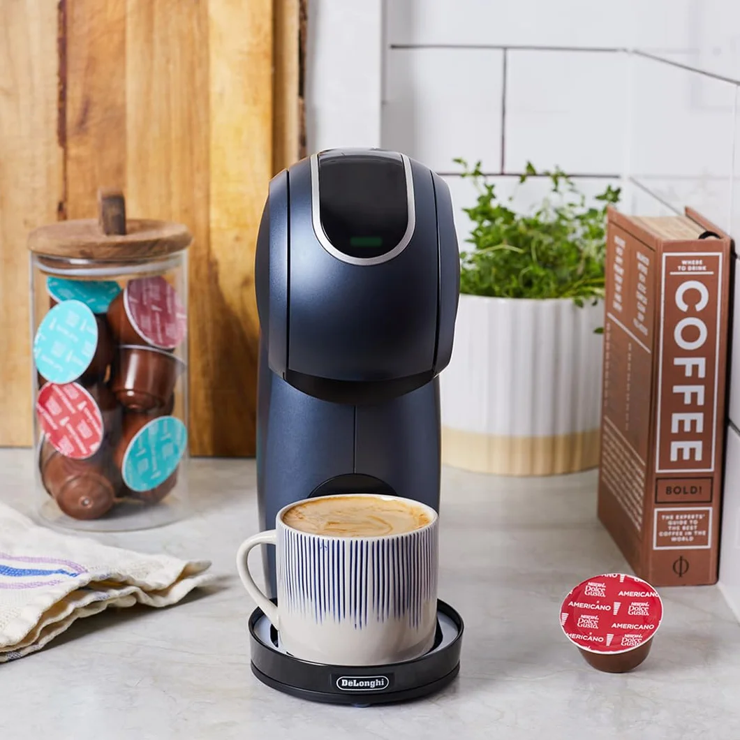 De'Longhi Nescafé Dolce Gusto, Genio S Touch EDG426.GY, ekspres do kawy na kapsułki, espresso, cappuccino, latte i inne, łupkowo-szary