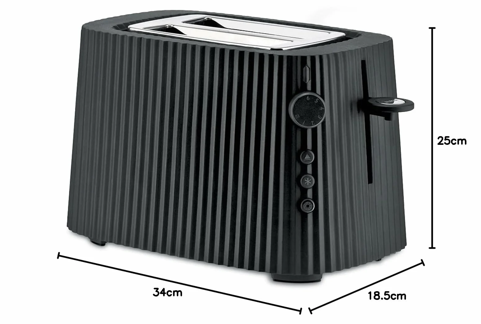 Alessi MDL08 B toster z tworzywa sztucznego