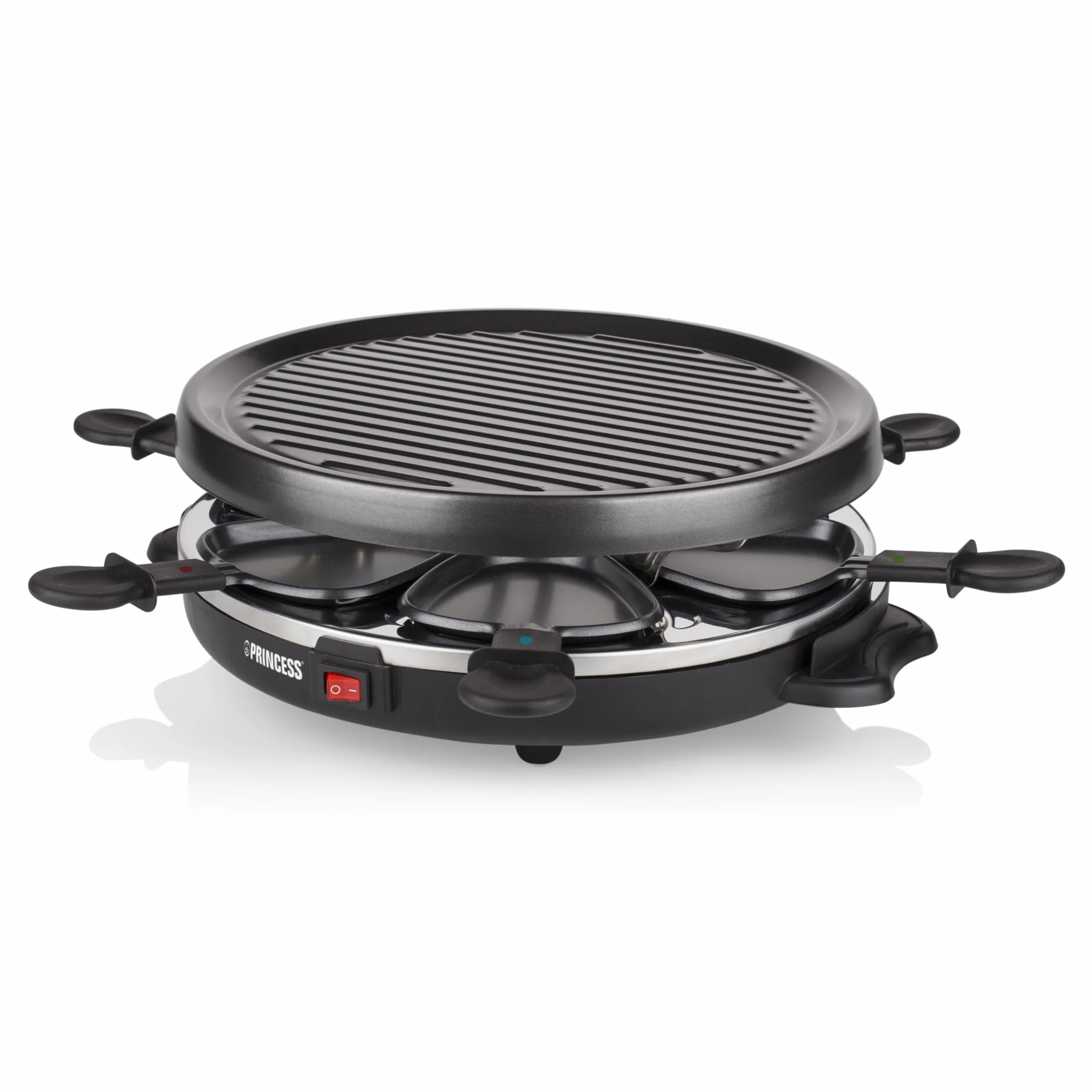 Princess Raclette Grill 6-osobowy okrągła kamienna płyta grillowa Ø 30 cm