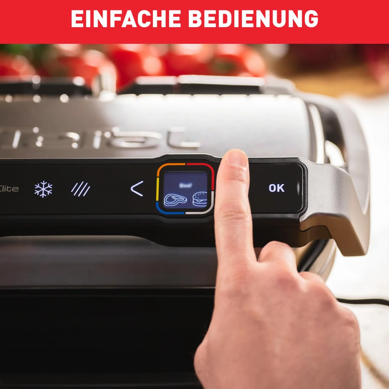 Tefal Optigrill Elite GC750D elektryczny grill 12 programów Grillboost czujnik