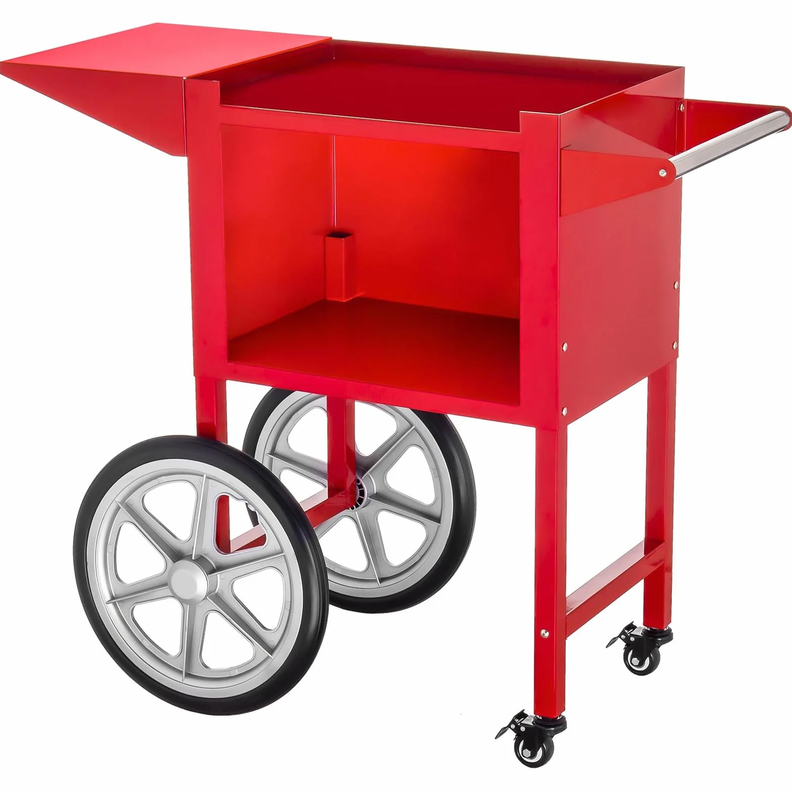 Royal Catering Profesjonalna maszyna do popcornu (1500 W, 5kg/godz./16l/h, garnek ø 18,5 cm, powłoka nieprzywierająca, mobilne) profesjonalne urządzenie popcorn z wózkiem