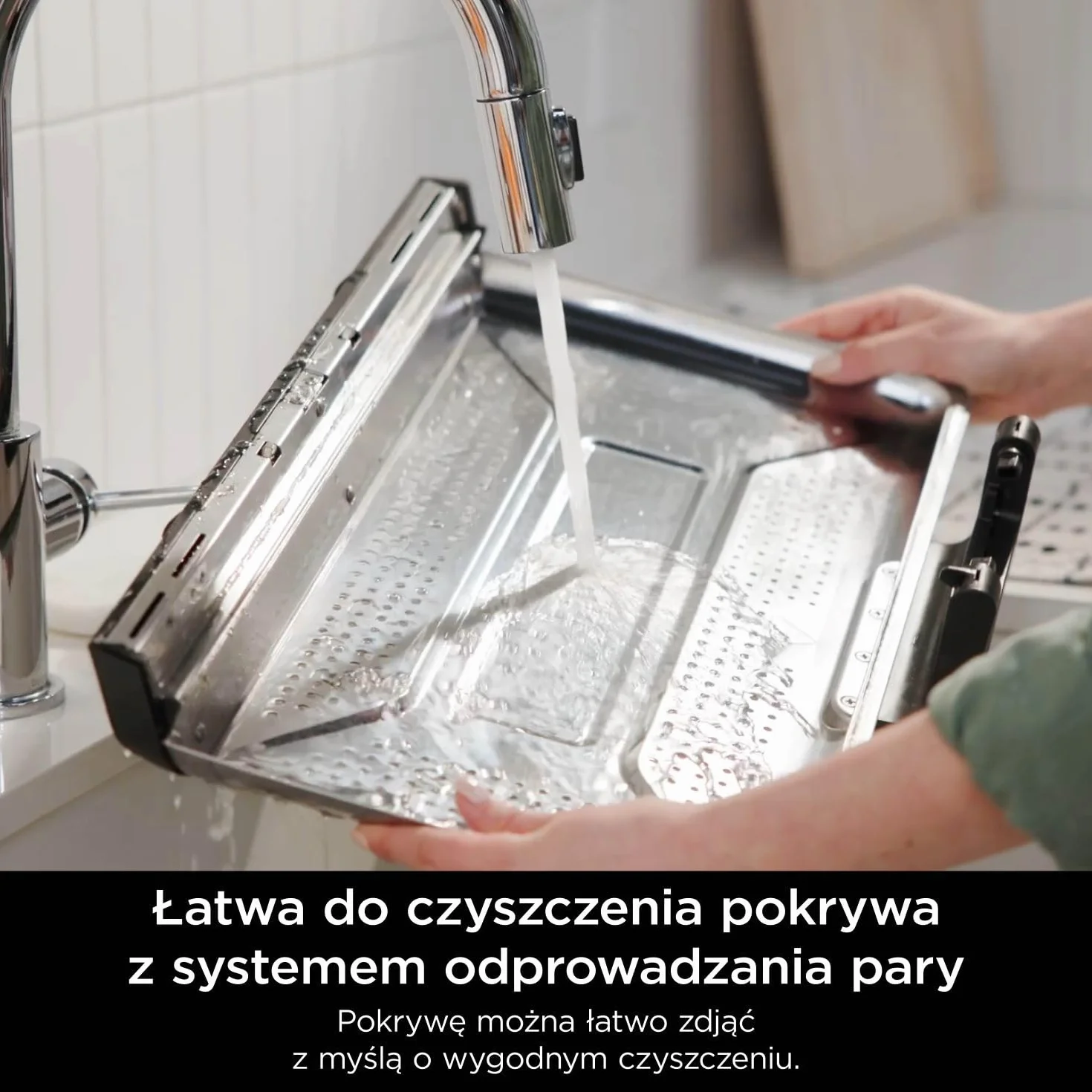 Ninja Sizzle Pro XL Grill z płytą płaską ma płytę grillową z nieprzywierającą powłoką ceramiczną i płaską płytę górną, zdejmowaną pokrywę, tackę na tłuszcz i książkę kucharską, srebrny/czarny GX101EU
