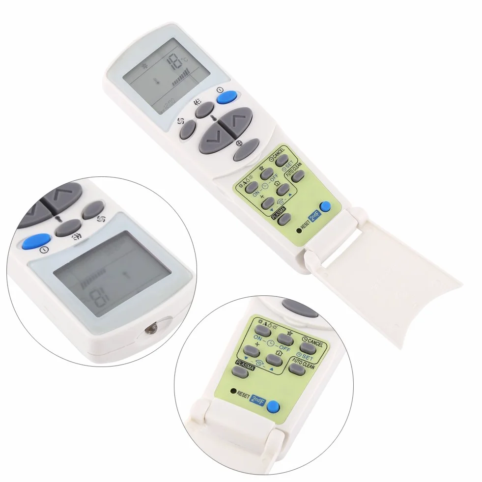 Tosuny Uniwersalny pilot zdalnego sterowania do klimatyzatora zamiennik kontrolera LCD klimatyzatora do 6711A90032L, rozmiar przenośny, nie wymaga konfiguracji, biały
