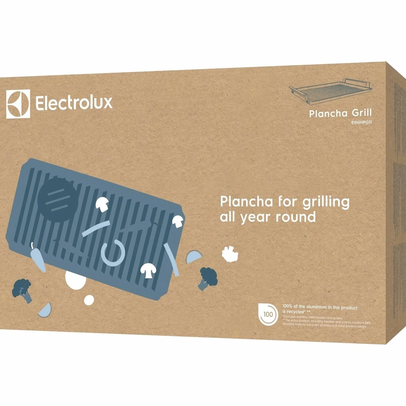 Electrolux Plancha Grill 2.0 E9HHPG11 płyta kuchenna 25,3 x 46,6 cm czarna