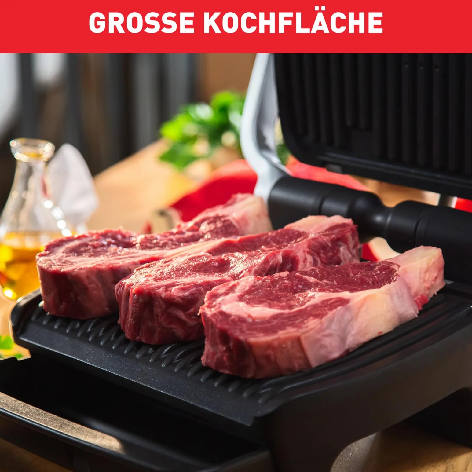 Tefal Optigrill Elite GC750D elektryczny grill 12 programów Grillboost czujnik
