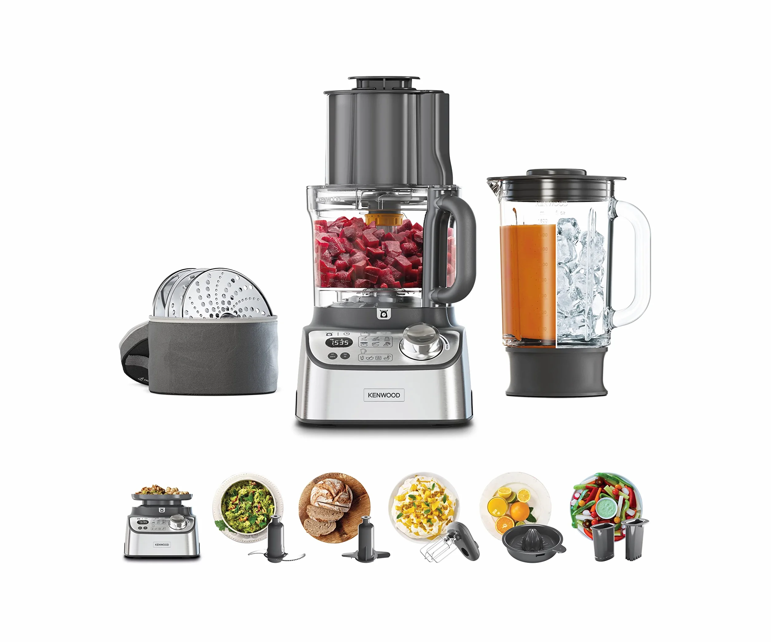 Kenwood Multipro Xl Weigh+ Minirobot Kuchenny, Srebrny, 1000 W