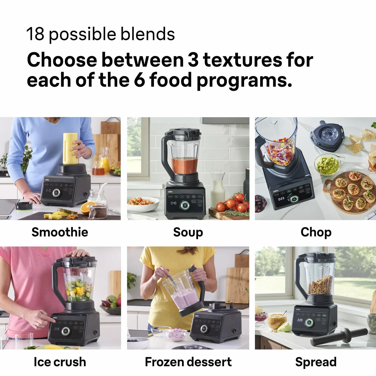 Braun JB9040BK Blender TriForce Power Blender JB 9040 z ekskluzywną trójkątną dzbanka, 10 ręcznych ustawień prędkości plus puls, Silnik 1600 W, łatwy do czyszczenia, czarny