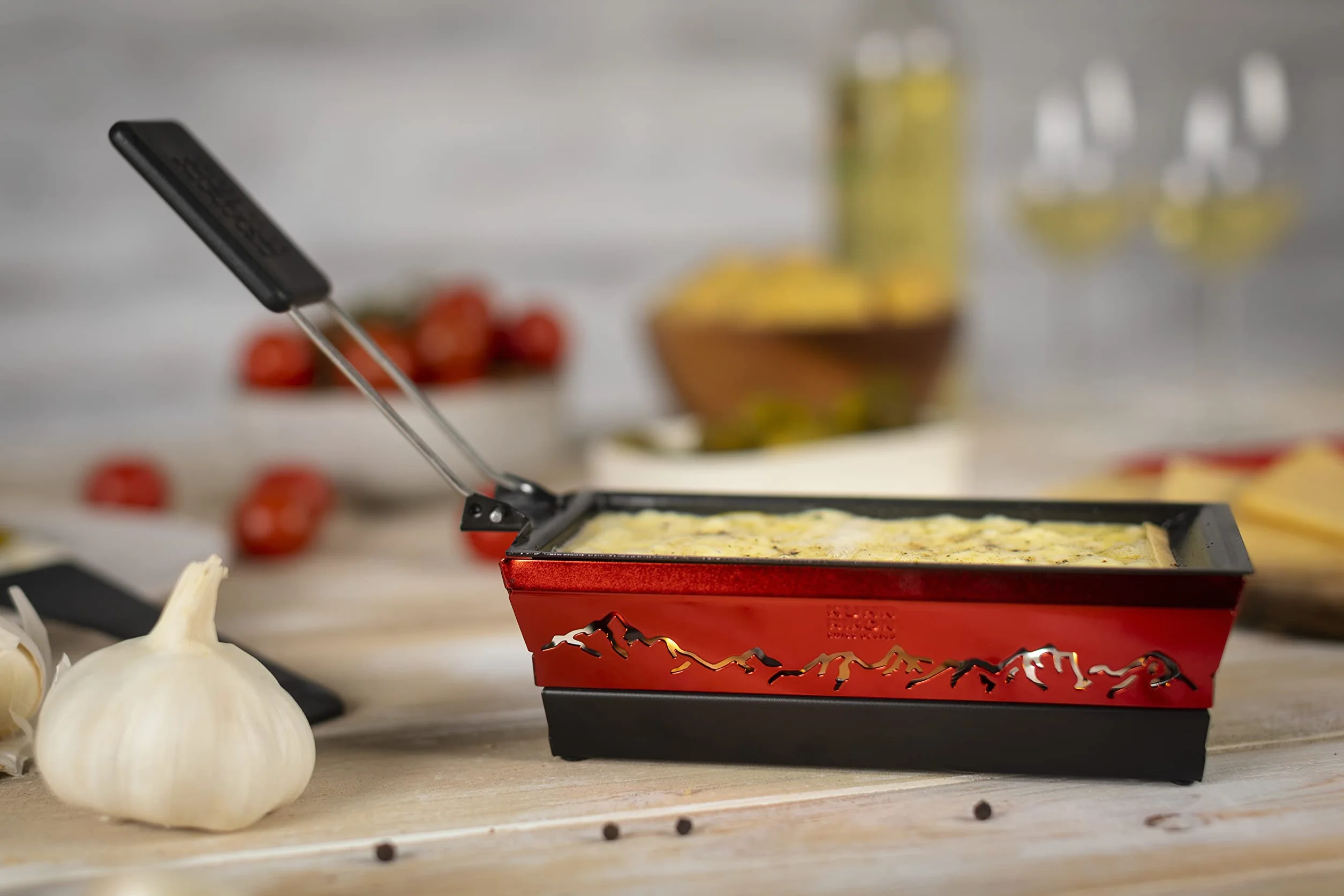 Kuhn Rikon 32172 Mini Raclette Alpine Glow Red stal 9 x 9 x 20 cm