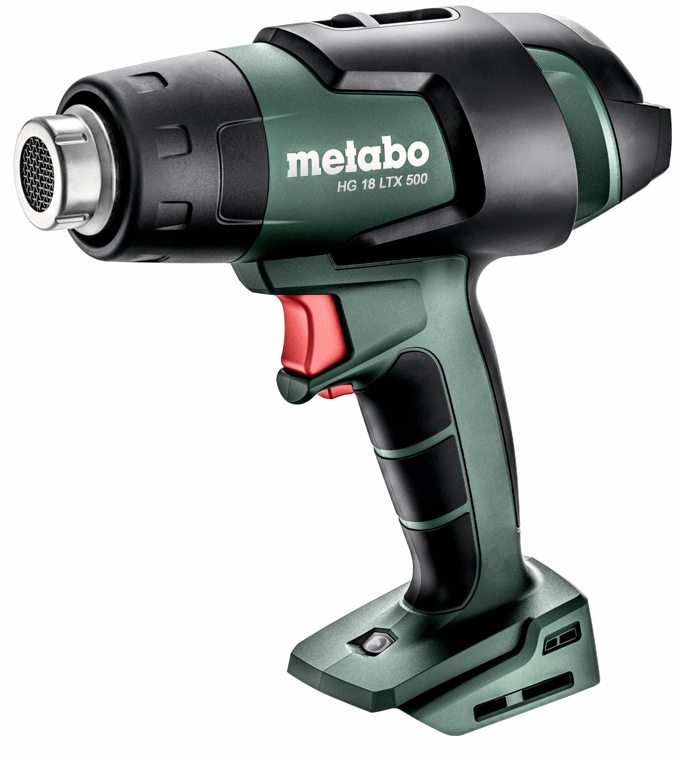 Metabo Akumulatorowa dmuchawa na gorące powietrze HG 18 LTX 500 (610502850) 18 V; karton, napięcie akumulatora: 18 V, ilość powietrza: 200/160 l/min, temperatura powietrza: 300/500 °C