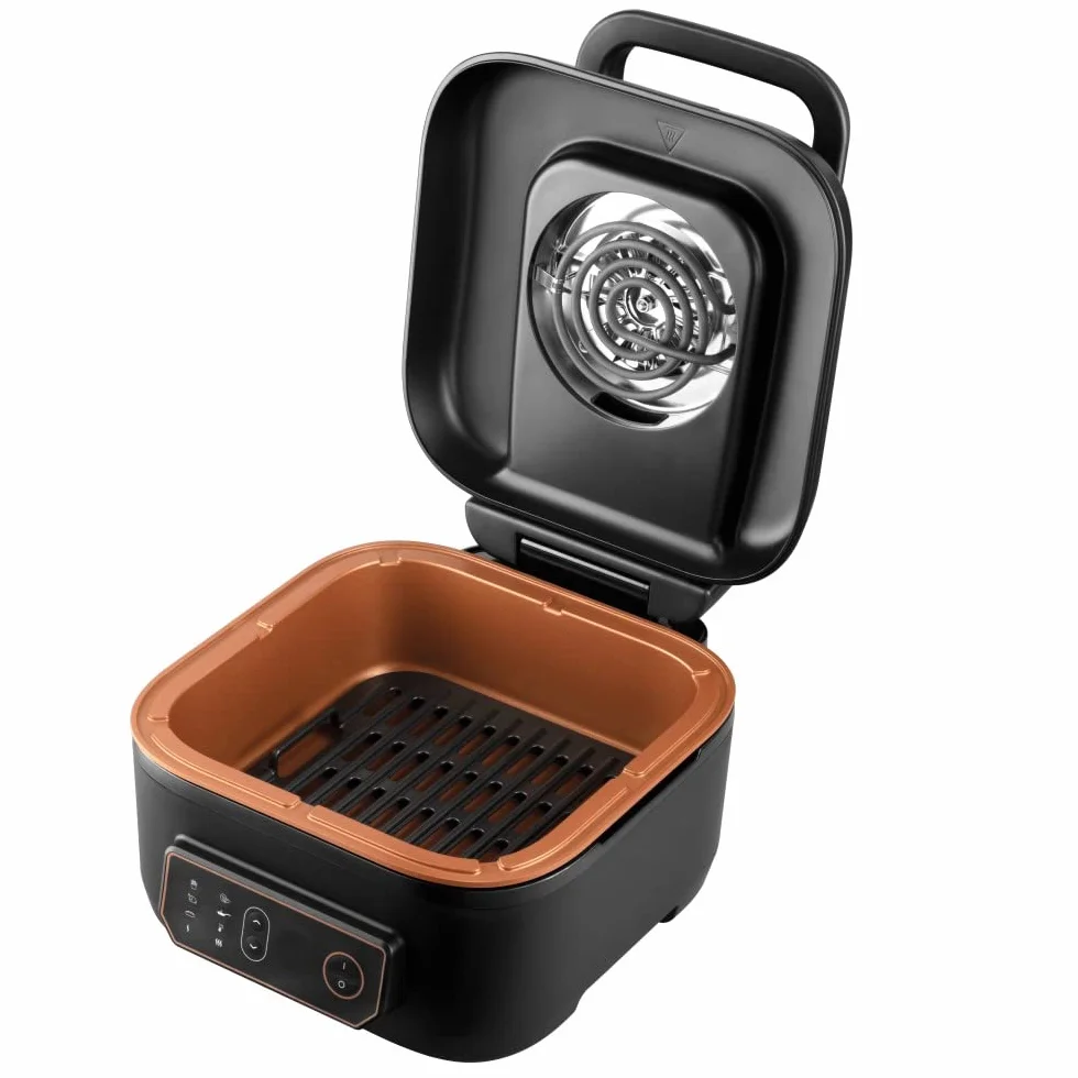 Russell Hobbs Frytkownica beztłuszczowa XL 5,5L [Air Fryer / Grill / Multicooker] Rapid Air (można myć w zmywarce, grzanie górne i dolne, wolnowar, pieczenie, mrożona pizza Ø 30cm) SatisFry 26520-56
