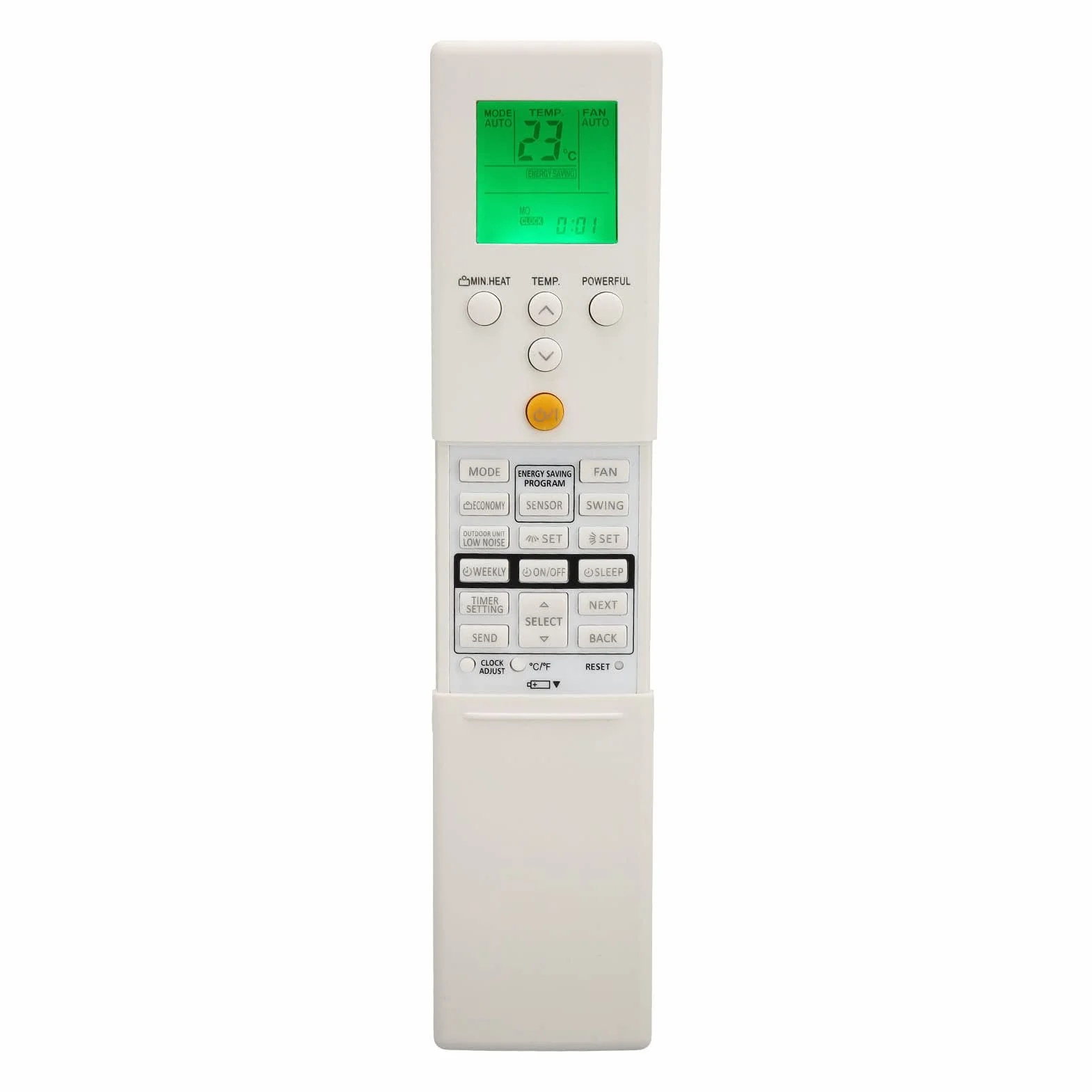 Pilot do klimatyzatora do Fujitsu AR-REG1U AR-RED1U AR-REF1U AR-REM1U AR-REY1U AR-REA1E AR-REA2E AR-REB1E AR-REB2E AR-REF1E AR-REF2E AR-REF3E AR-REF4E AR-REJ1E