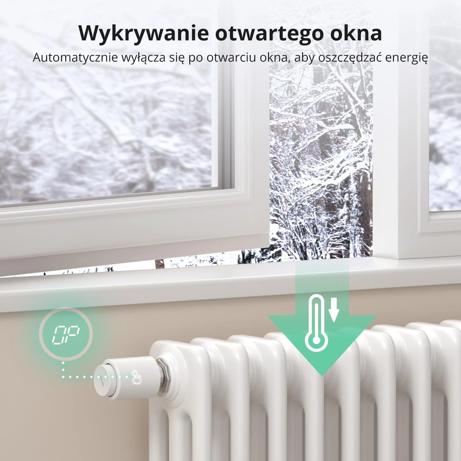 SONOFF TRVZB Zigbee Thermostatic Radiator Valve 4PCS Inteligentny Termostat z Aplikacją Kompatybilny z Alexa Home Assistant 6 Adapterów