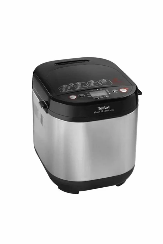 Tefal PF240E Wypiekacz do chleba, 20 programów, timer opóźnienia startu 15h, utrzymanie ciepła 1h, czarny/srebrny