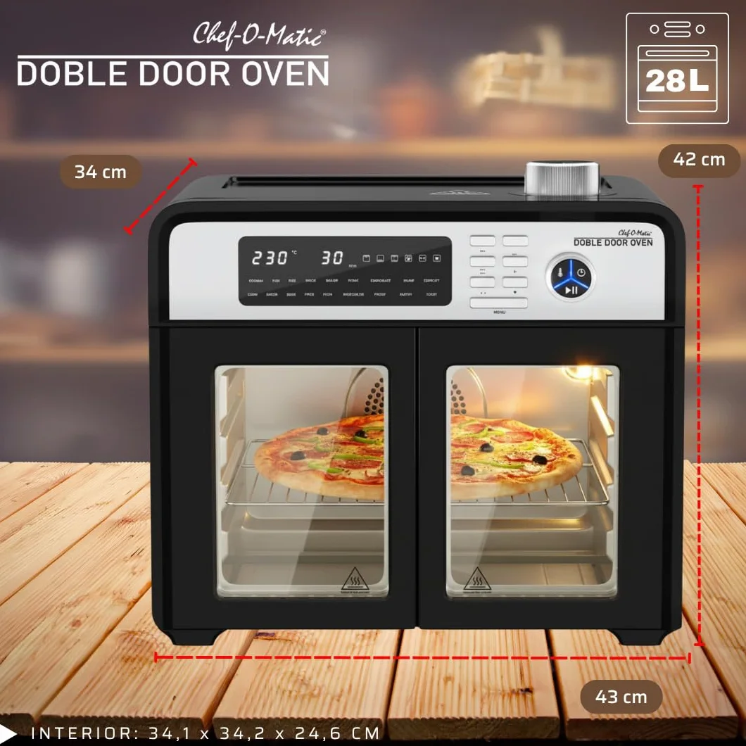 CHEF-O-MATIC Piekarnik elektryczny 28L 1700W Grill Wewnętrzny Konwekcyjny