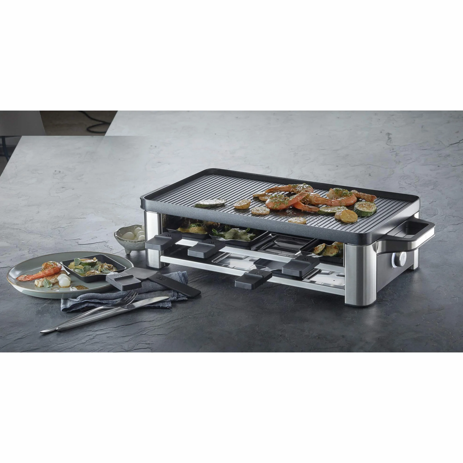 WMF Raclette Grill Kuchenny 1500 W Srebrny