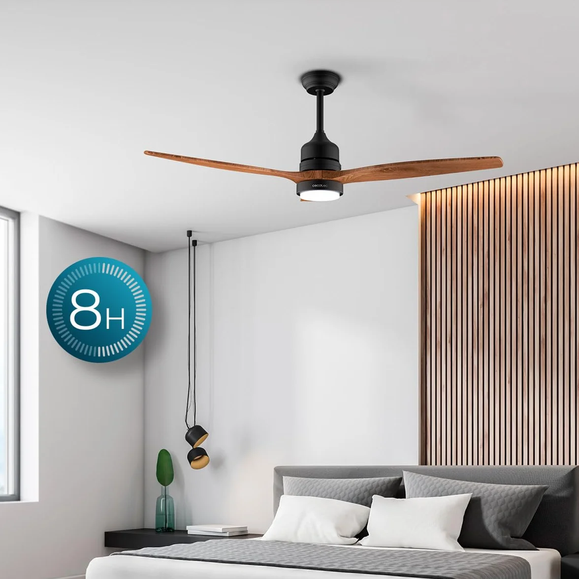 Cecotec Wentylator sufitowy EnergySilence Aero 5230 DarkWood 40 W LED pilot zdalnego sterowania