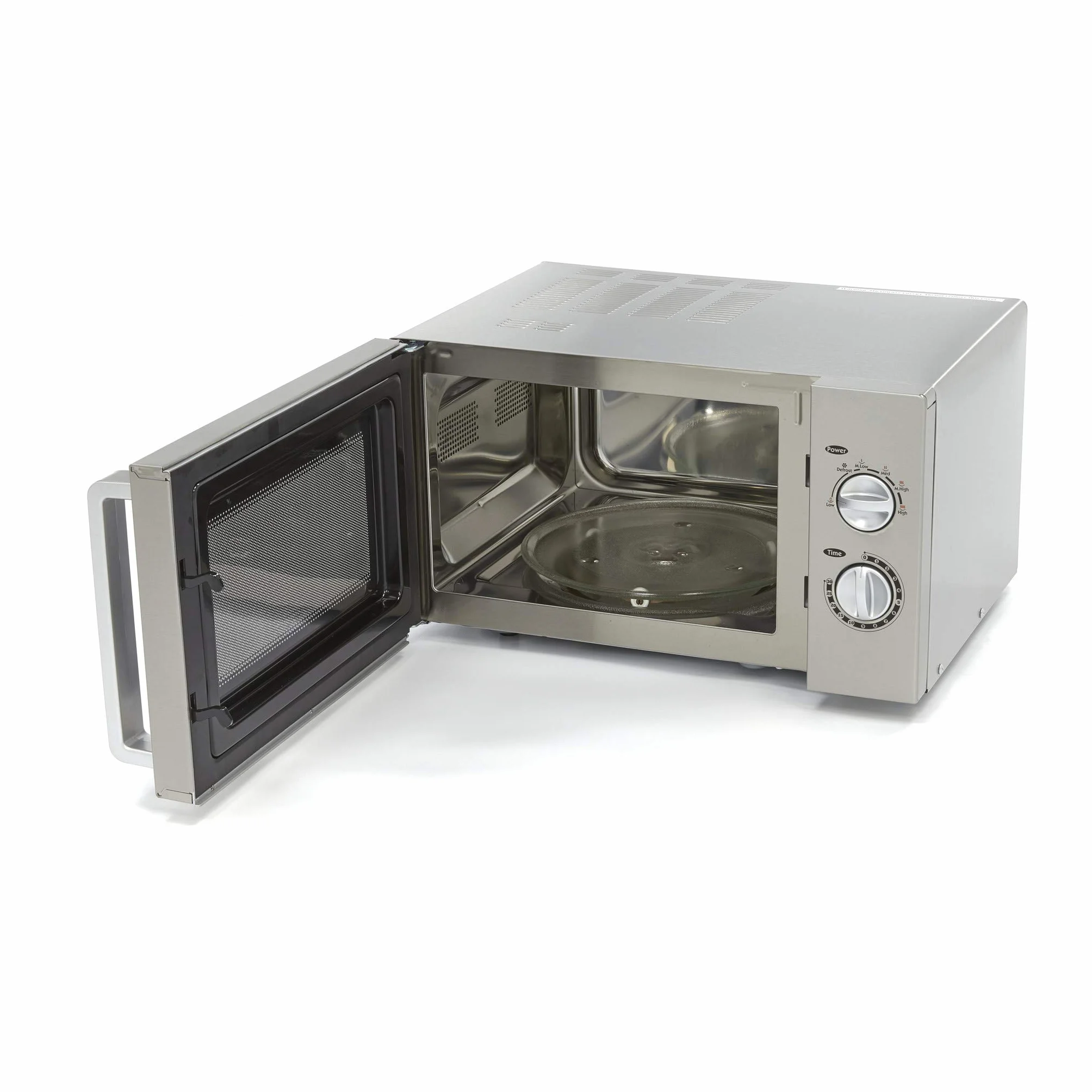 Kuchenka mikrofalowa 25 l 900 W stal nierdzewna wolnostojąca