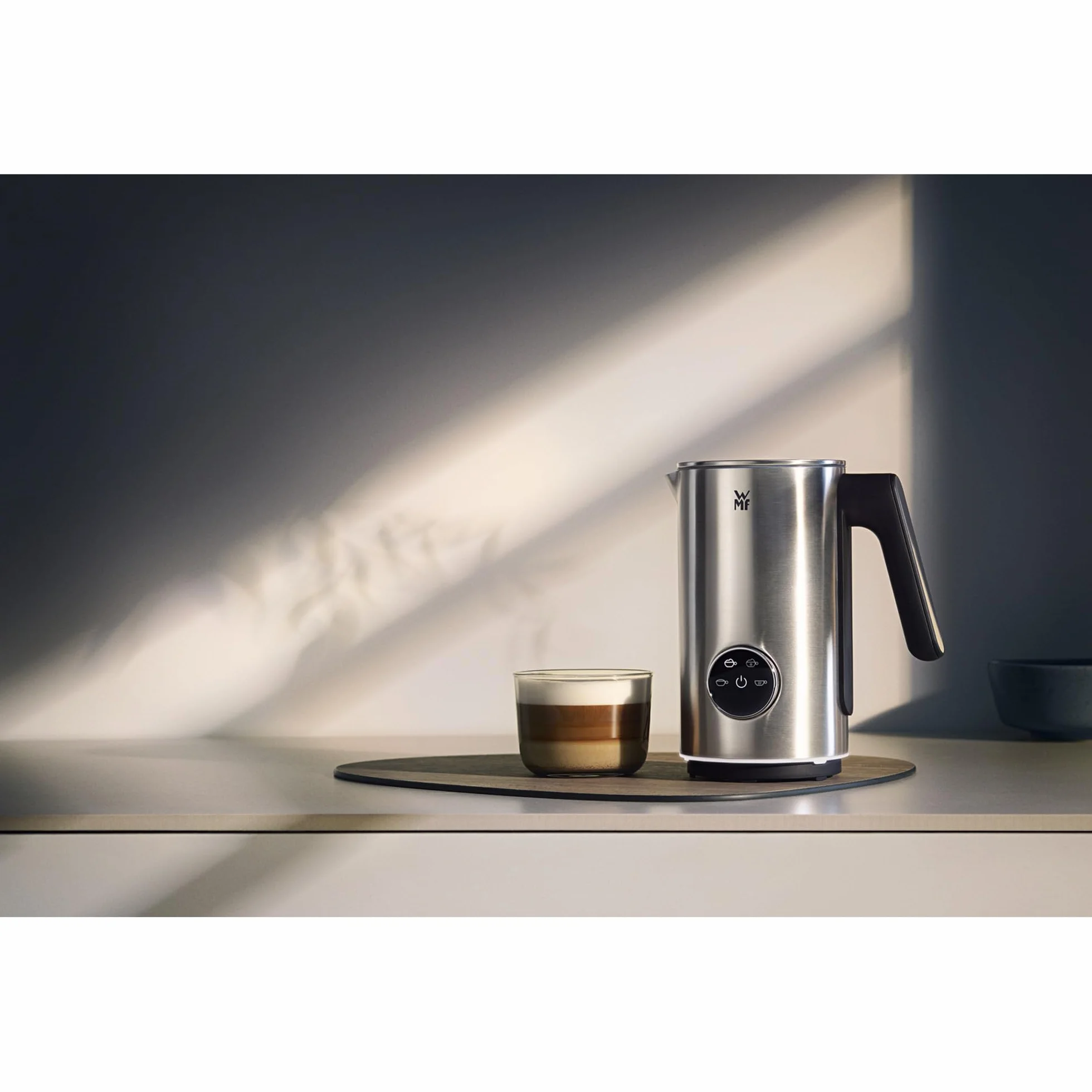 WMF Lumero Elektryczny Spieniacz do Mleka 500 W 100-250 ml Stal Nierdzewna