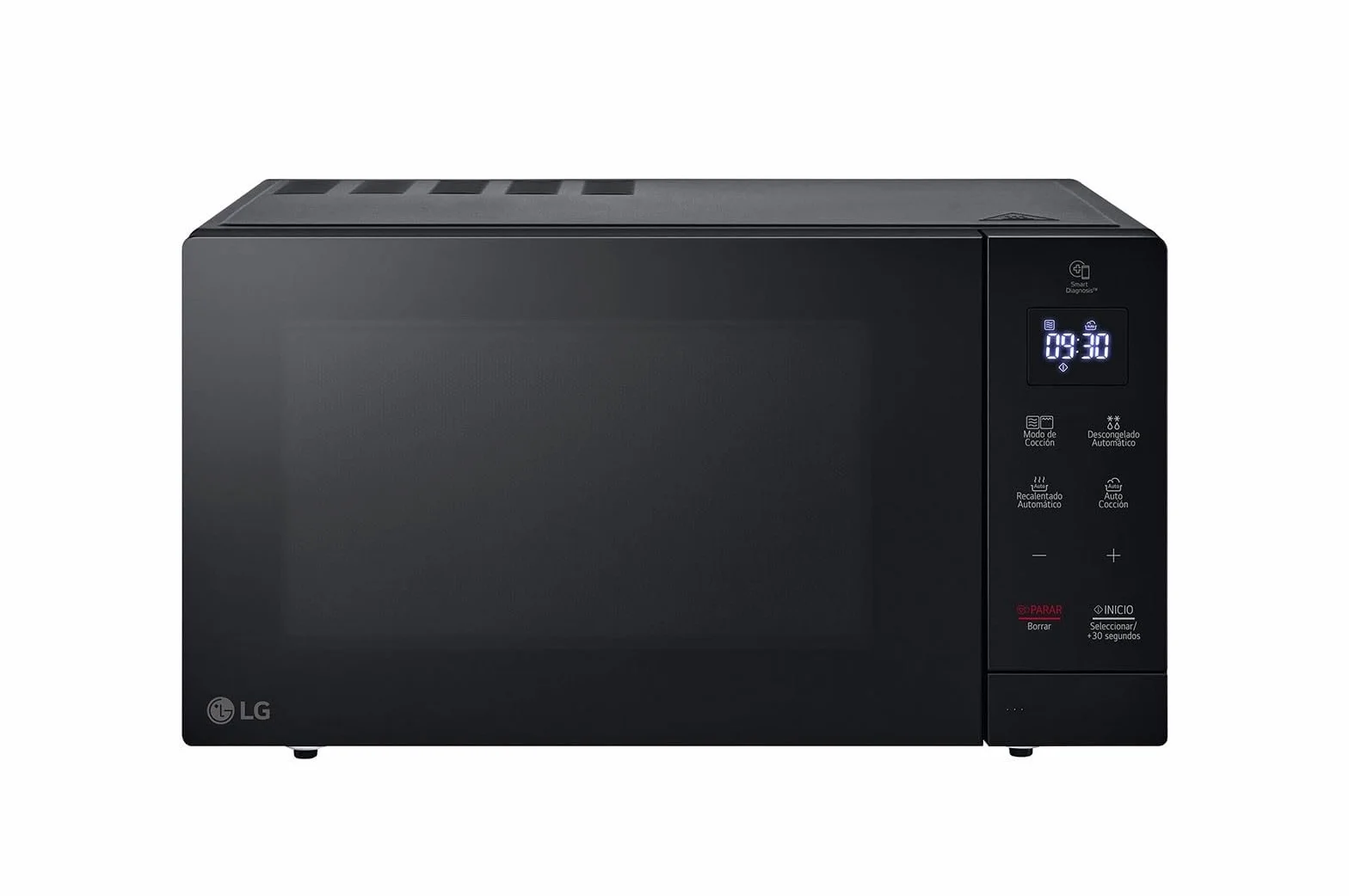 LG MH7032JAS kuchenka mikrofalowa (30 l, 1000 W) z grillem (wyświetlacz LED, 28 automatycznych programów, łatwa pielęgnacja), czarna