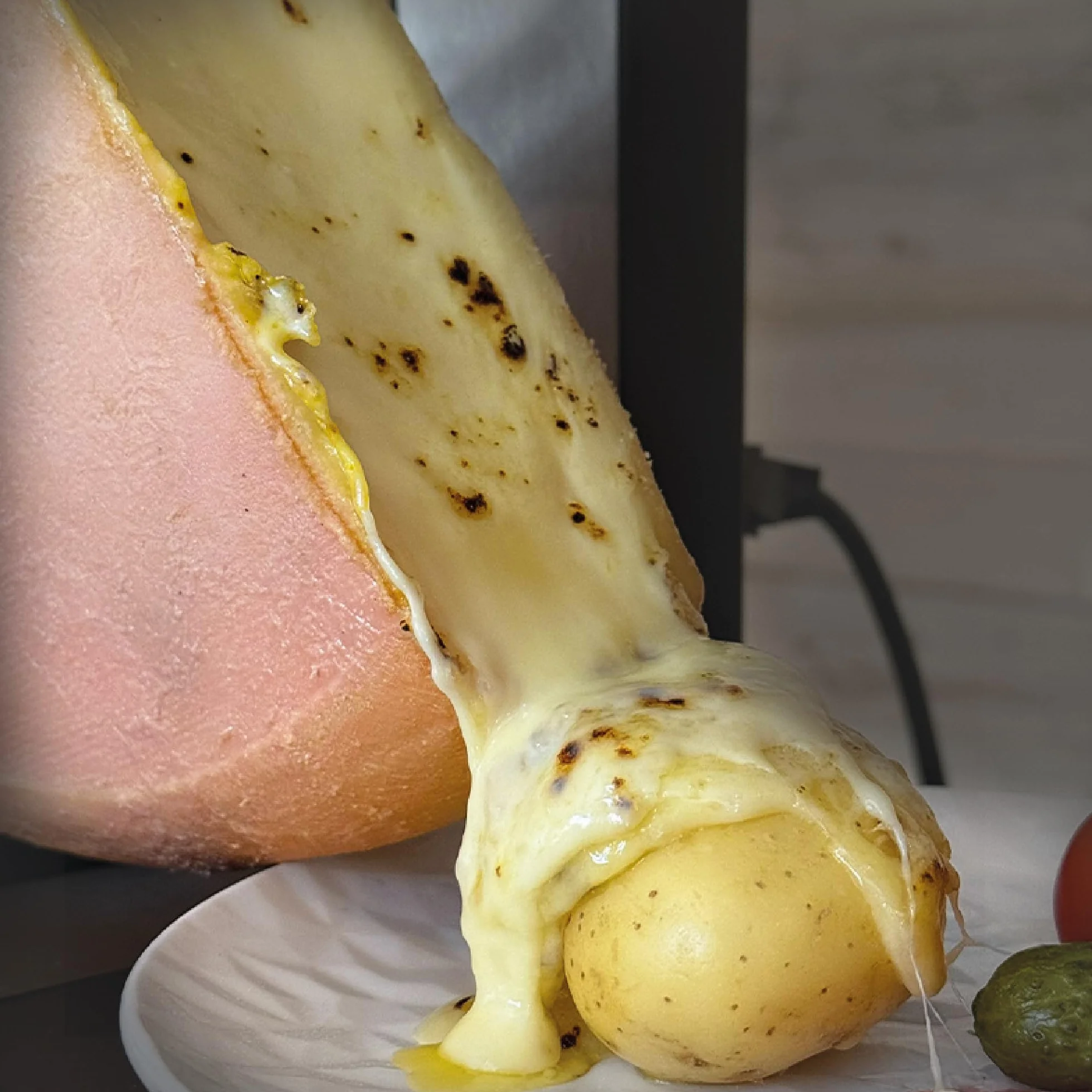 Bron Coucke Zestaw do Raclette 30 x 44.5 x 21.5 cm Srebrny Brązowy
