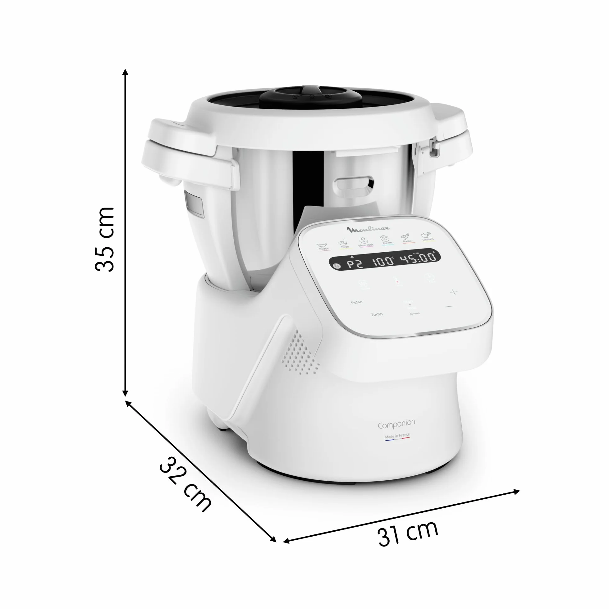Moulinex Companion robot kuchenny 14 funkcji XL 10 osób szary HF8408F1