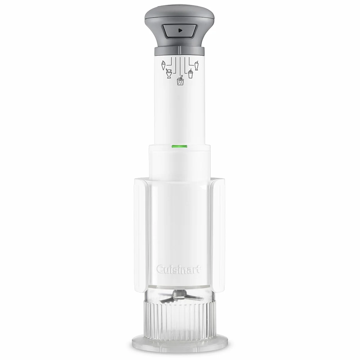 Cuisinart Freeze Wand maszyna do sorbetów z 3 kubkami deserowymi 240 ml i 5 programami do lodów, sorbetu, koktajli mlecznych, granité i mieszanek; do przepisów wysokobiałkowych, bezmlecznych