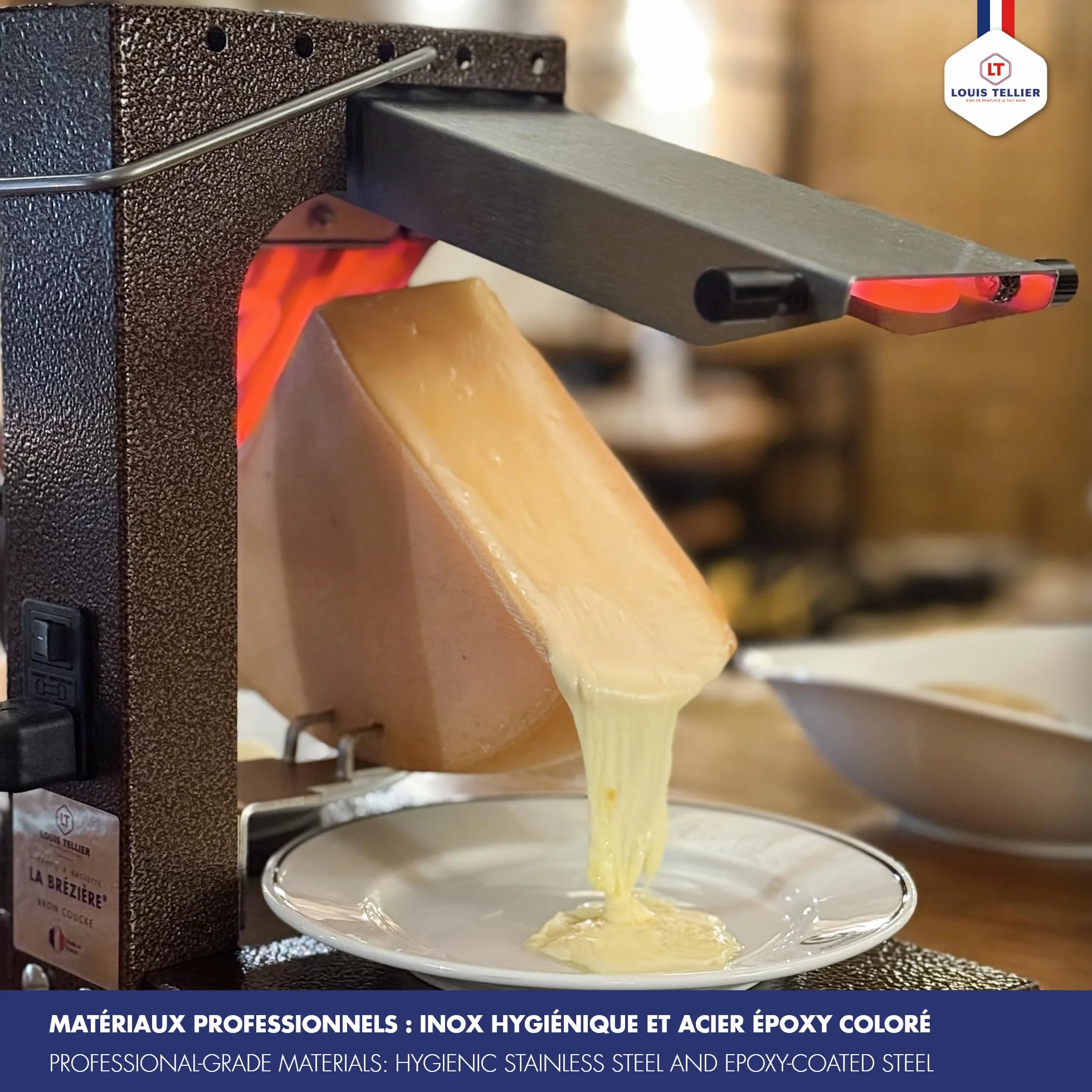 Bron Coucke Zestaw do Raclette 30 x 44.5 x 21.5 cm Srebrny Brązowy