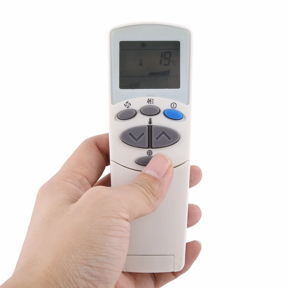 Tosuny Uniwersalny pilot zdalnego sterowania do klimatyzatora zamiennik kontrolera LCD klimatyzatora do 6711A90032L, rozmiar przenośny, nie wymaga konfiguracji, biały