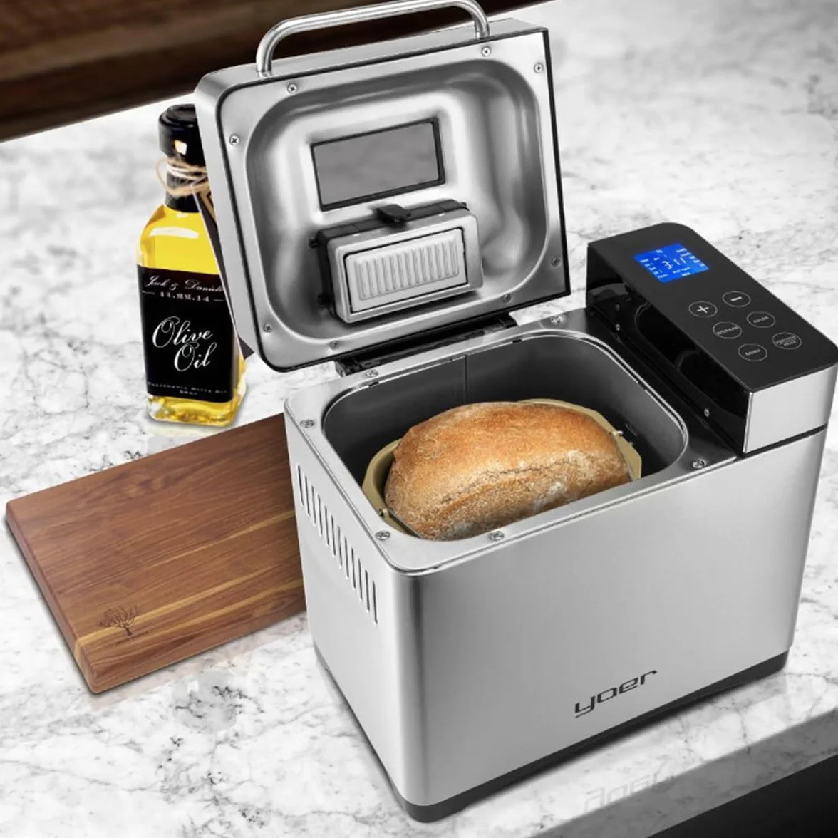 Yoer Baker BM01S Wypiekacz do chleba 710W 19 programów automatyczny srebrny