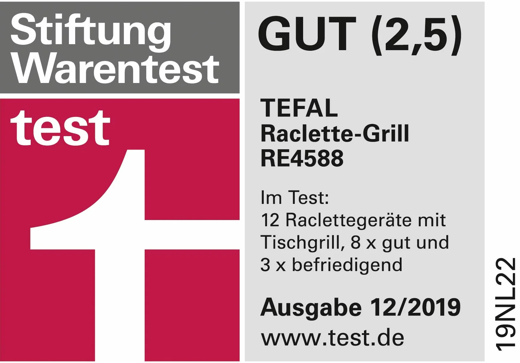Tefal Raclette Ambiance RE4588 płyta do grillowania z powłoką nieprzywierającą 2 m
