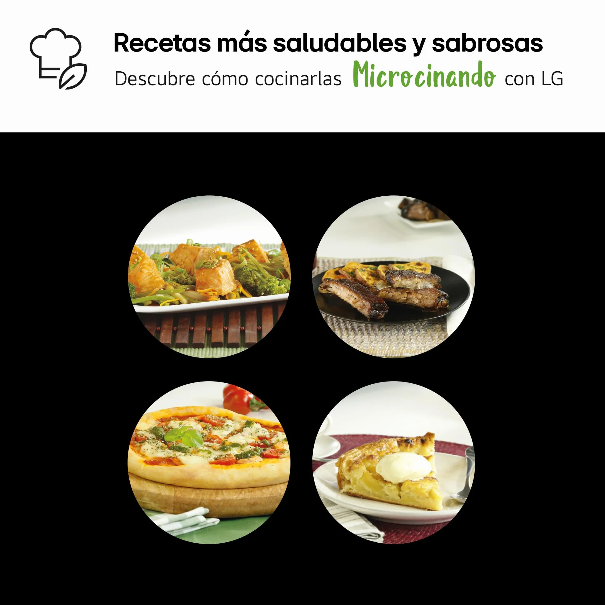 LG MH6565CPW Grill Smart Inverter Mikrofalówka 1000 W Grill 900 W Micro+Grill 1 450 W Pojemność 25 litrów Ekran LED Taca Crispy Wewnętrzna taca 292 mm Czarny matowy