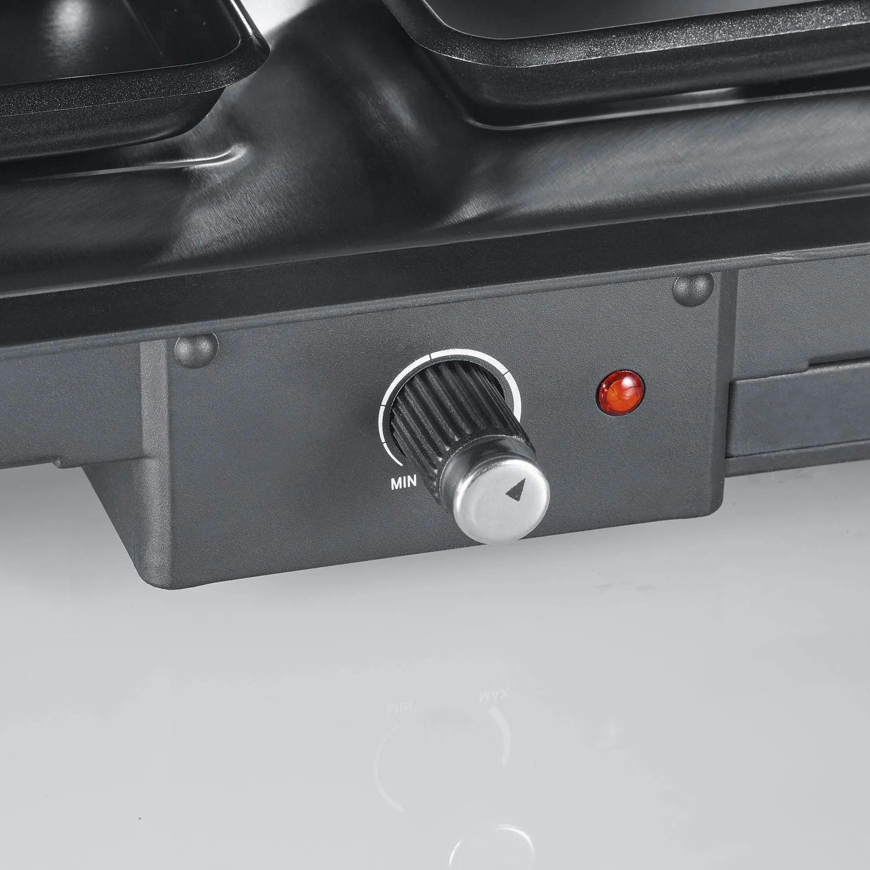 Severin 2373 RG Grill do Raclette z Naturalnym Kamieniem Grillowym, Stal Szlachetna, 1500 W, Czarny