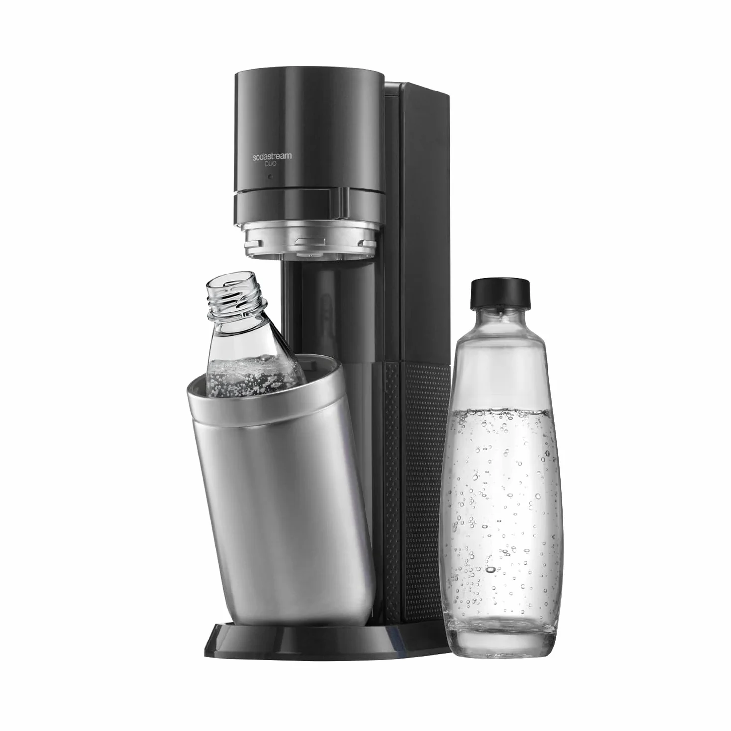 Sodastream Duo Saturator, Czarny/Srebrny, 44 cm