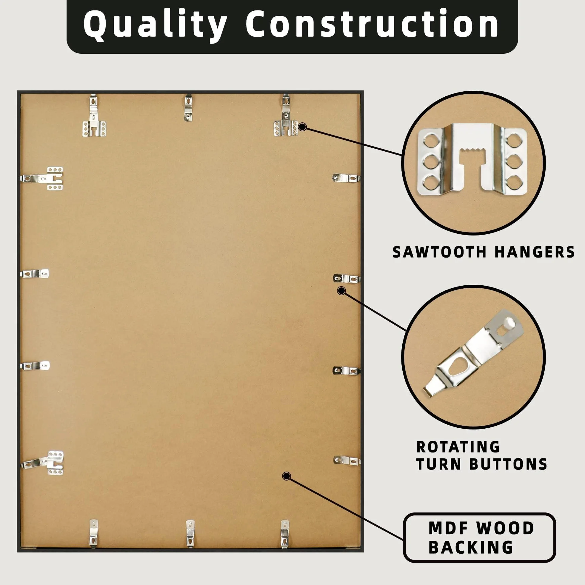 Aluminiowa Ramka na Koszulkę Piłkarską 60×80 cm DIY do Montażu na Ścianie