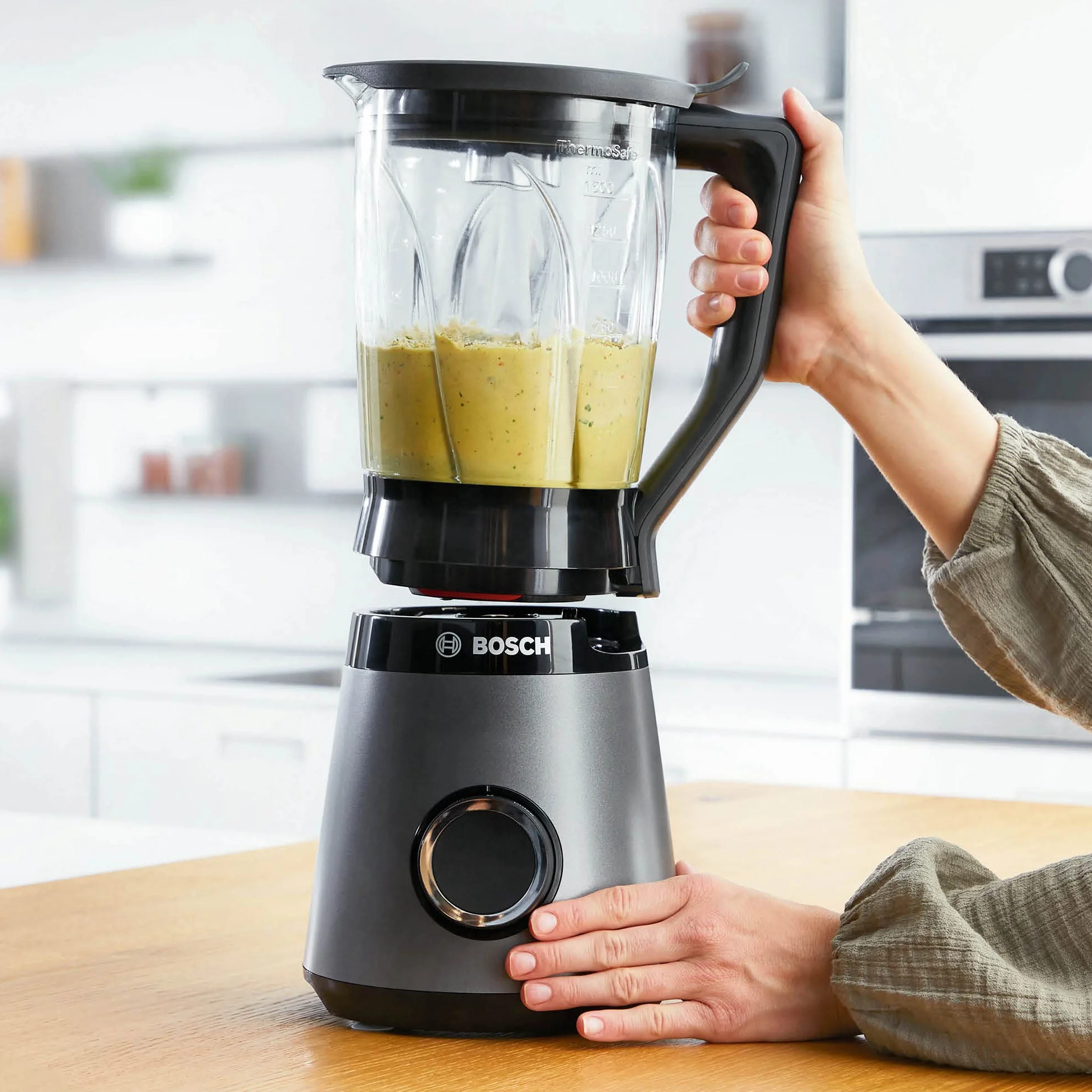 Bosch Blender Kielichowy MMB6172SN VitaPower Serie 4, 1,5 l, 1200 W, Srebrny