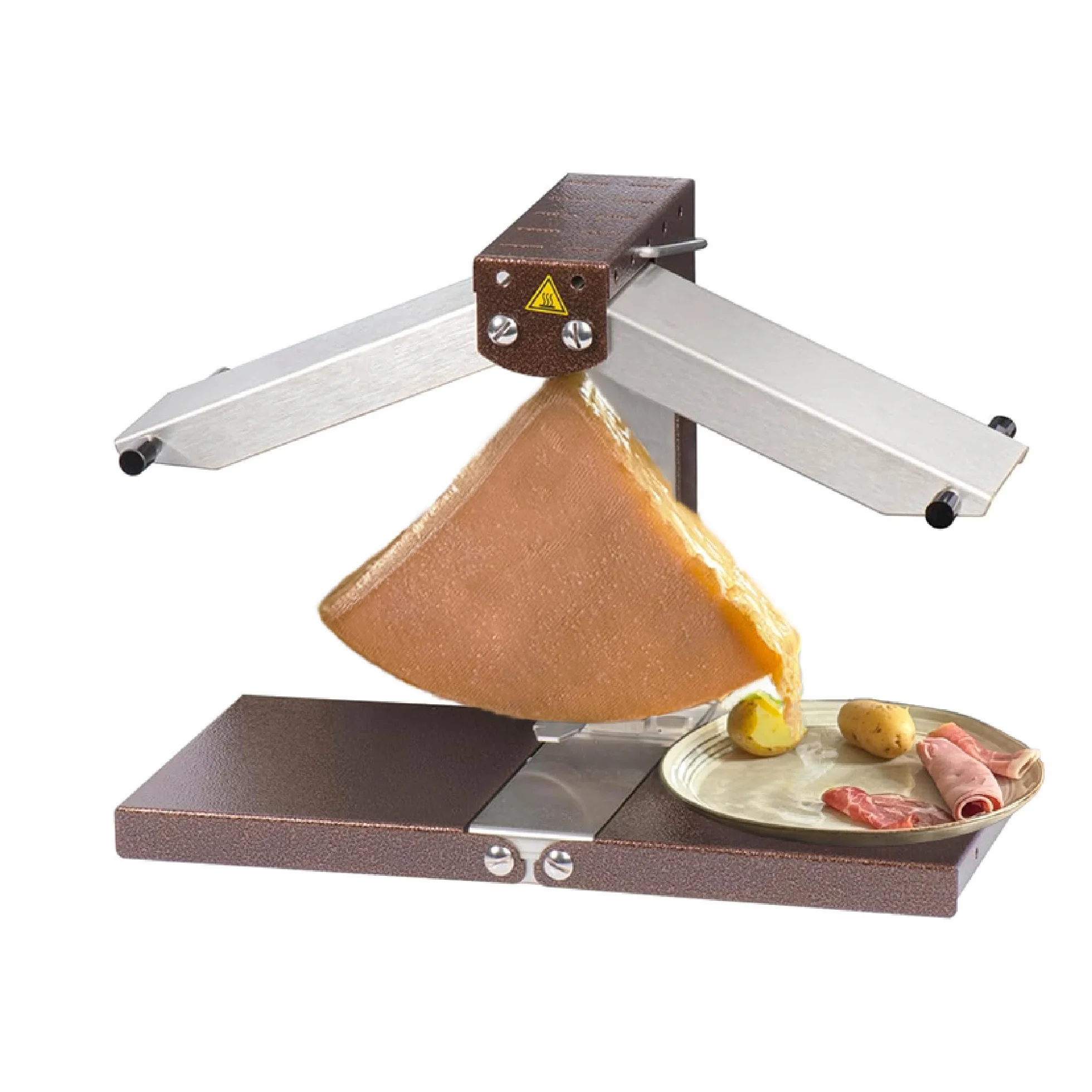 Bron Coucke Zestaw do Raclette 30 x 44.5 x 21.5 cm Srebrny Brązowy