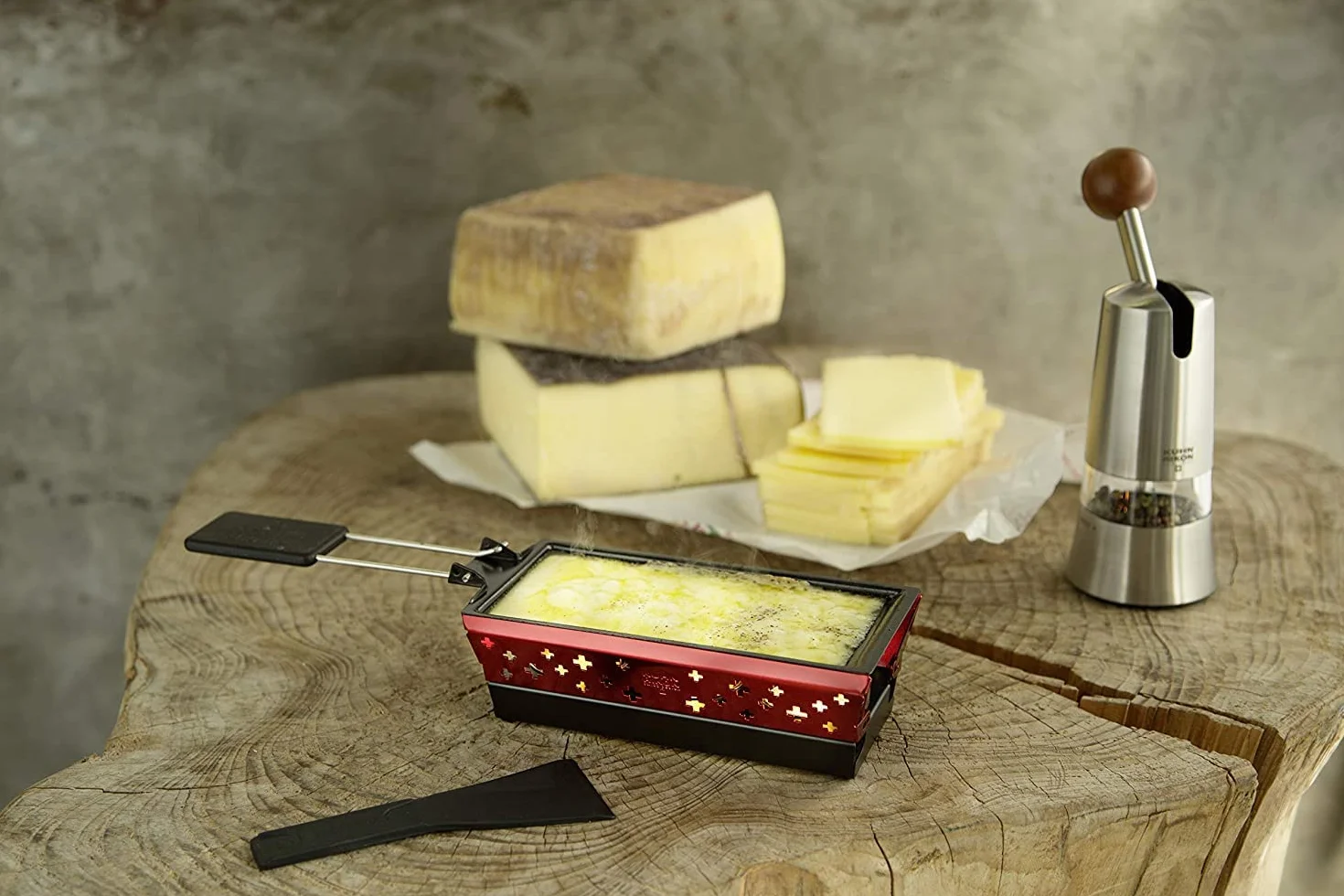 Kuhn Rikon 32172 Mini Raclette Alpine Glow Red stal 9 x 9 x 20 cm