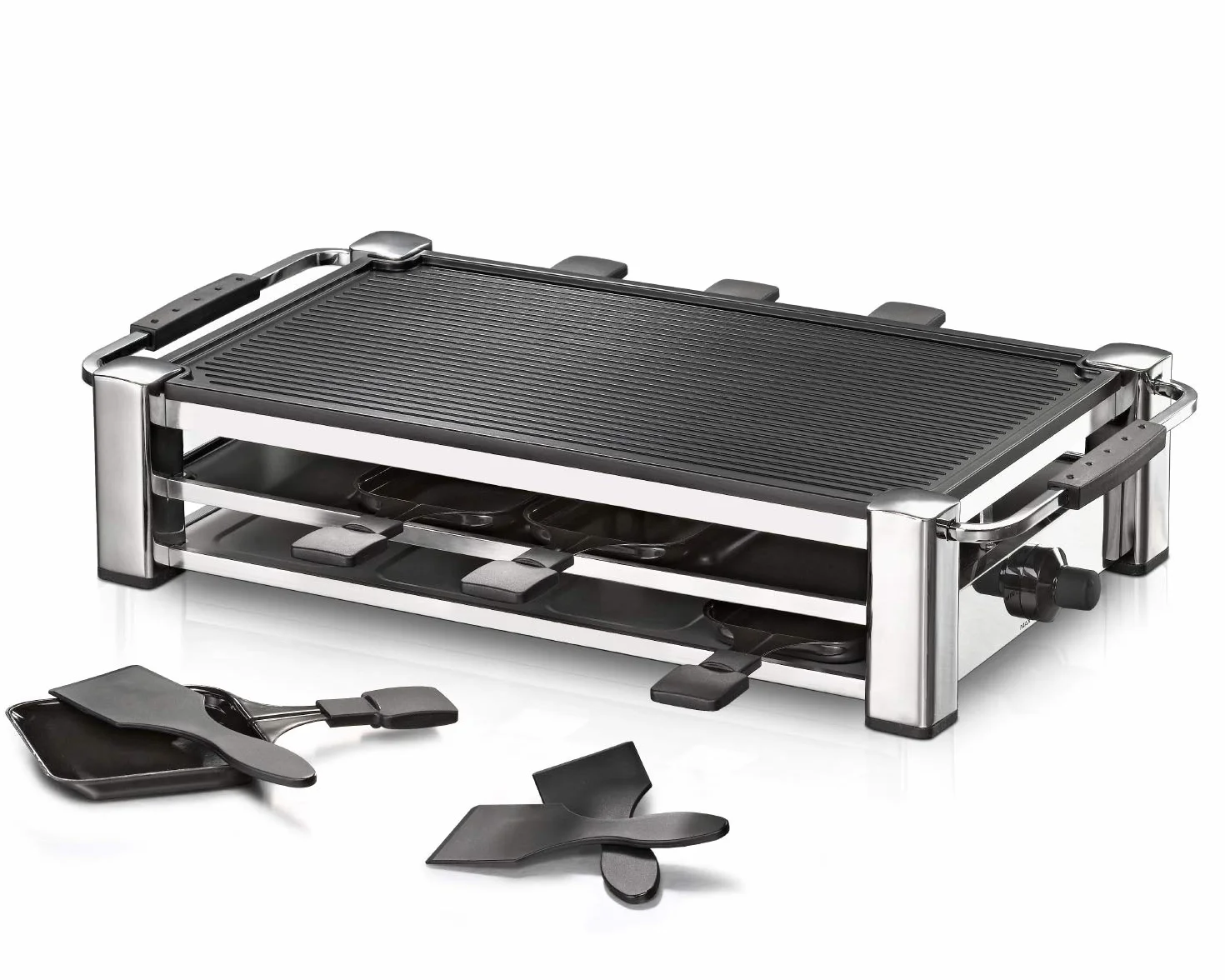 Rommelsbacher Rcc 1500 Raclette Grill Stołowy 1500 W Chrom Czarny