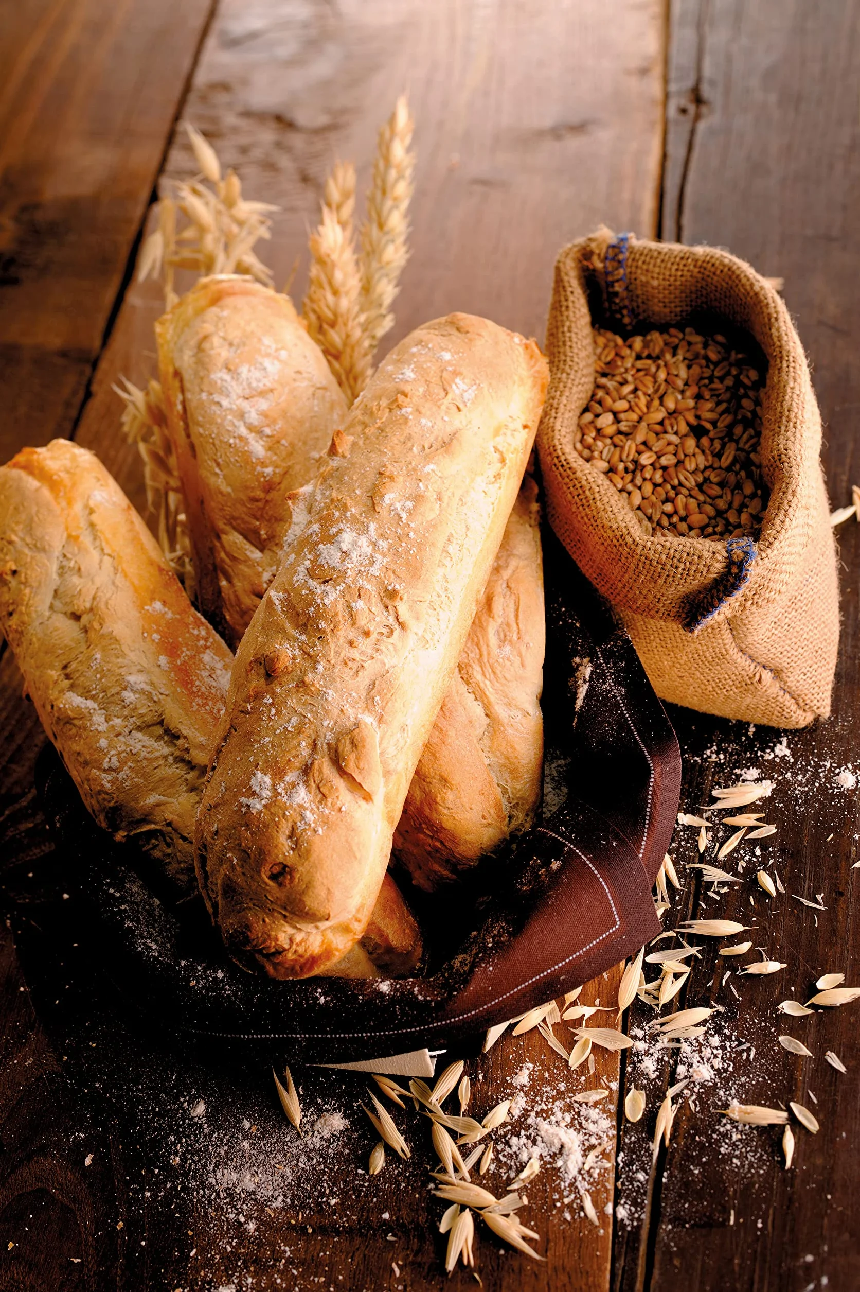 Moulinex OW6101 Home Bread Bagieette automat do pieczenia chleba | na maks. 1,5 kg chleba | 16 programów | chleb domowej roboty | forma do chleba z powłoką zapobiegającą przywieraniu | w zestawie blacha do bagietek i zeszyt z przepisami | kolor biały
