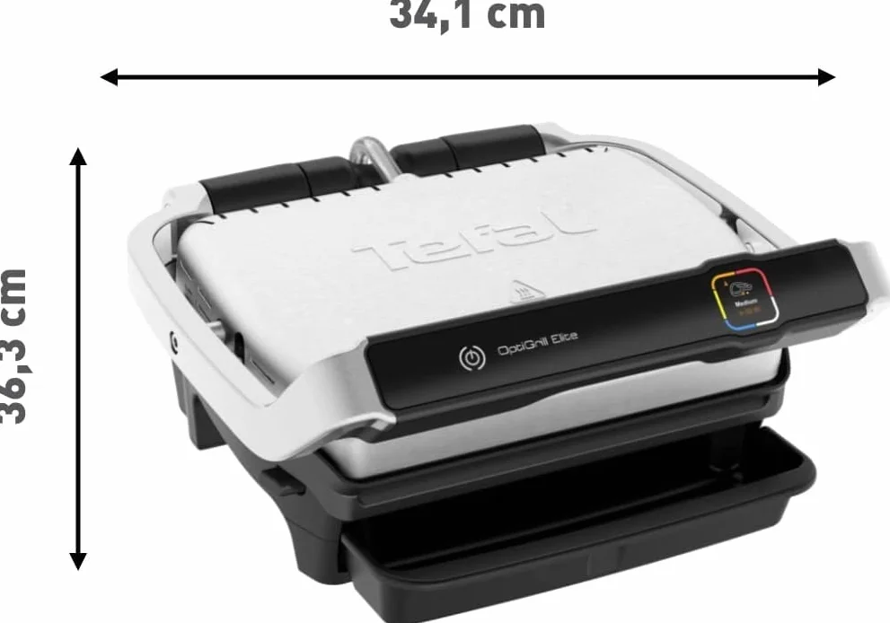 Tefal Optigrill Elite GC750D elektryczny grill 12 programów Grillboost czujnik