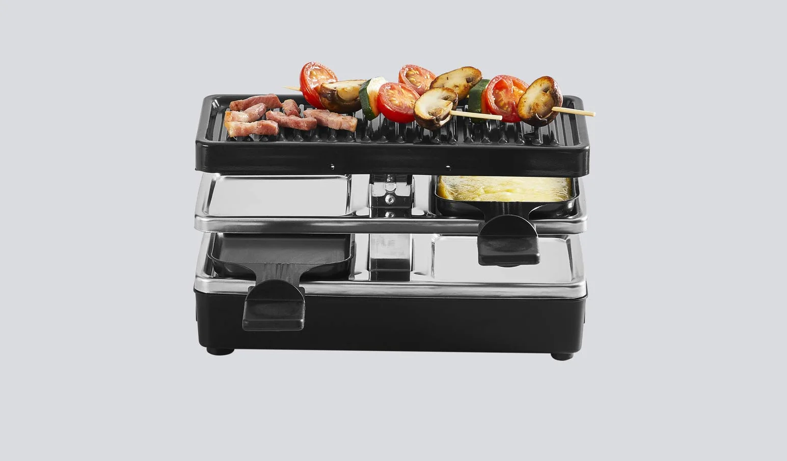 Tefal Przyrząd do rakli 2-osobowy modułowy Plug & Share YY5249FB czarny
