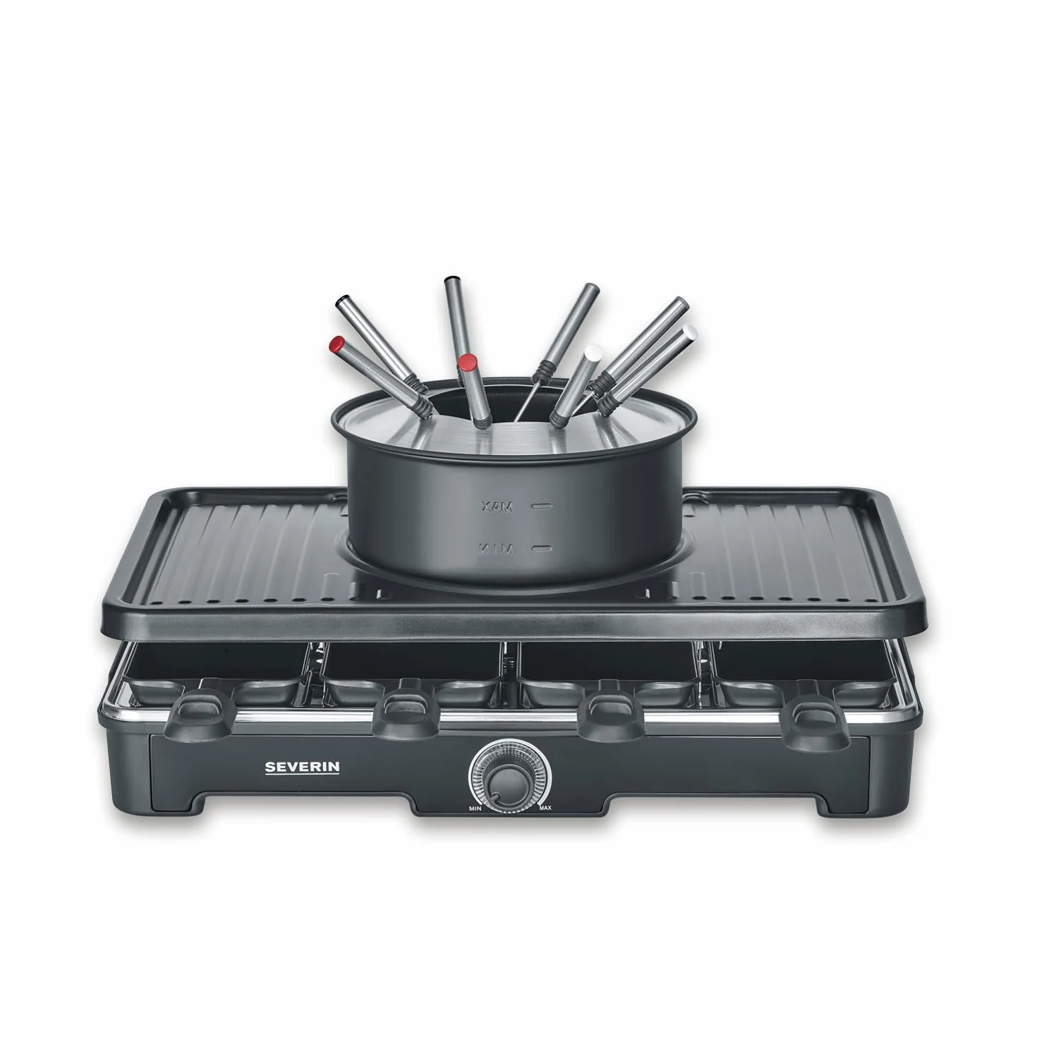 SEVERIN Kombinacja raclette i fondue 1400 W Czarny RG 2347