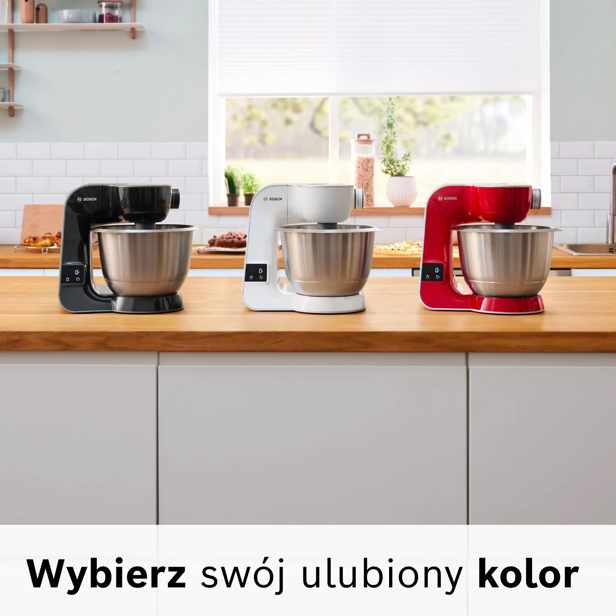 Bosch MUM5X720 Mikser Stojący 1000 W Misa 3,9 l Stal Nierdzewna Czerwony
