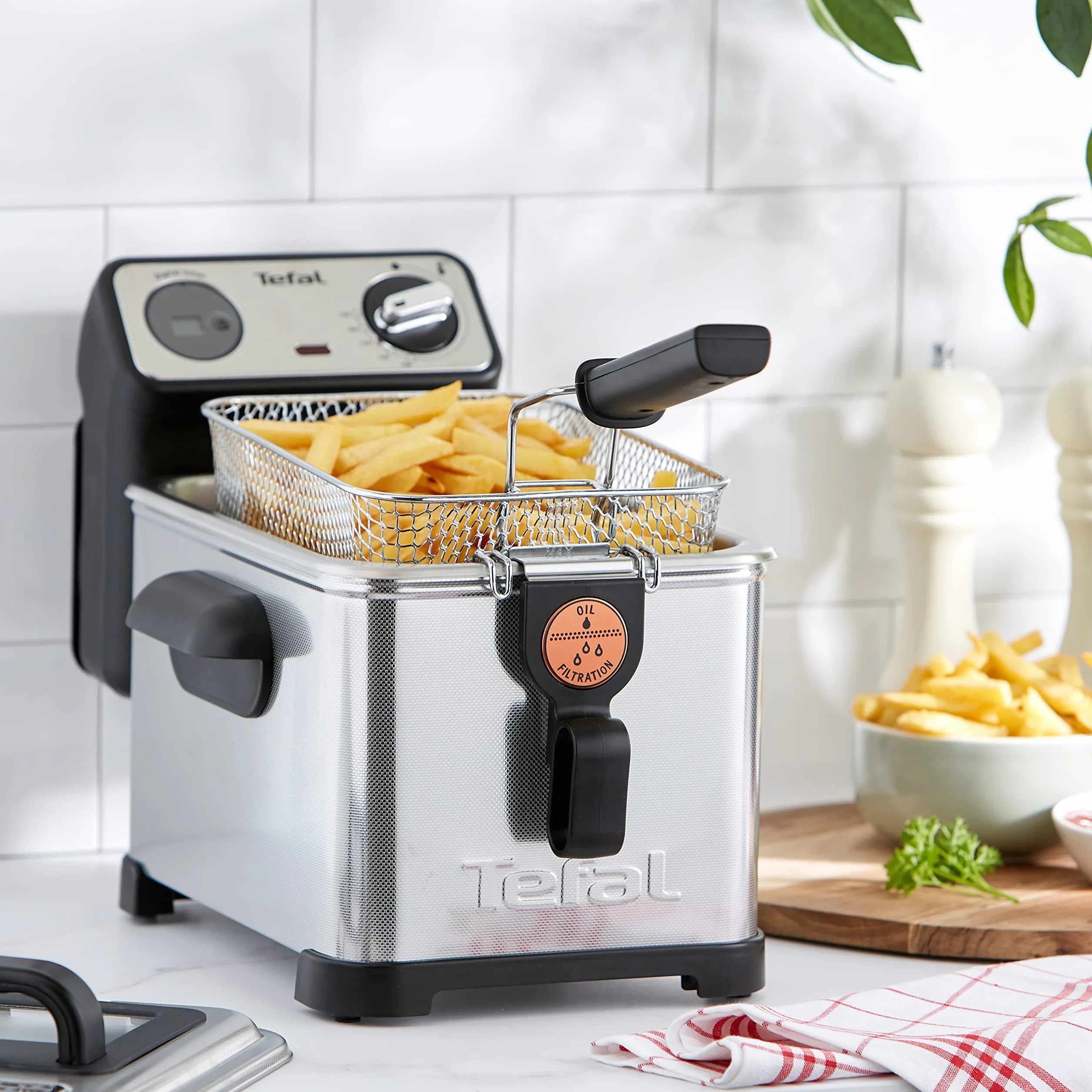 Tefal Pro Premium Digital Frytkownica, Czarny/Srebrny, 3L