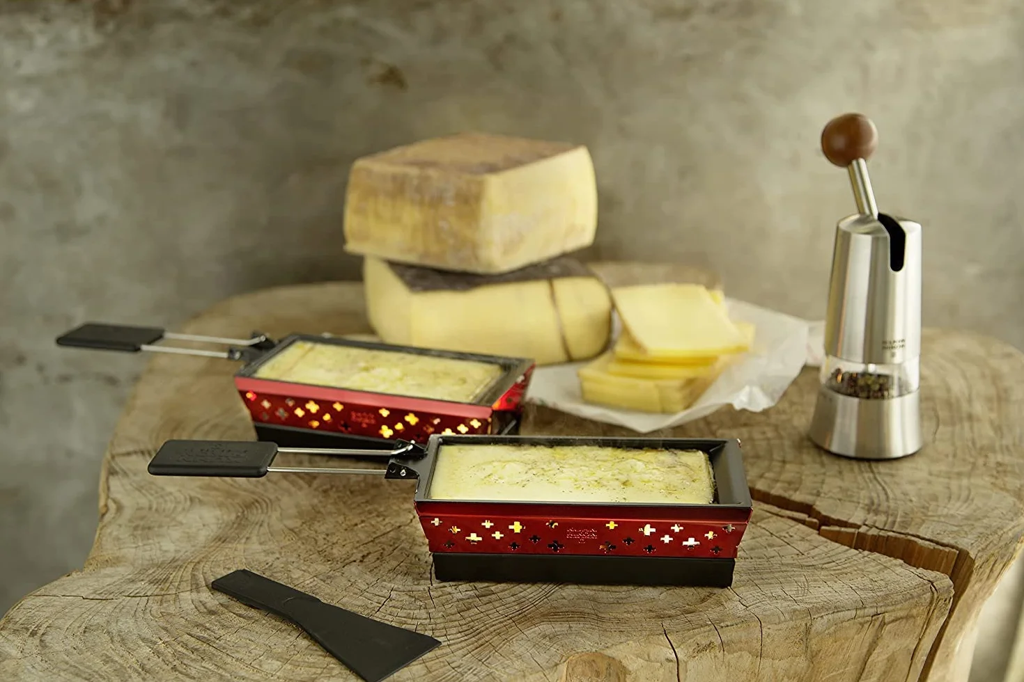 Kuhn Rikon 32172 Mini Raclette Alpine Glow Red stal 9 x 9 x 20 cm