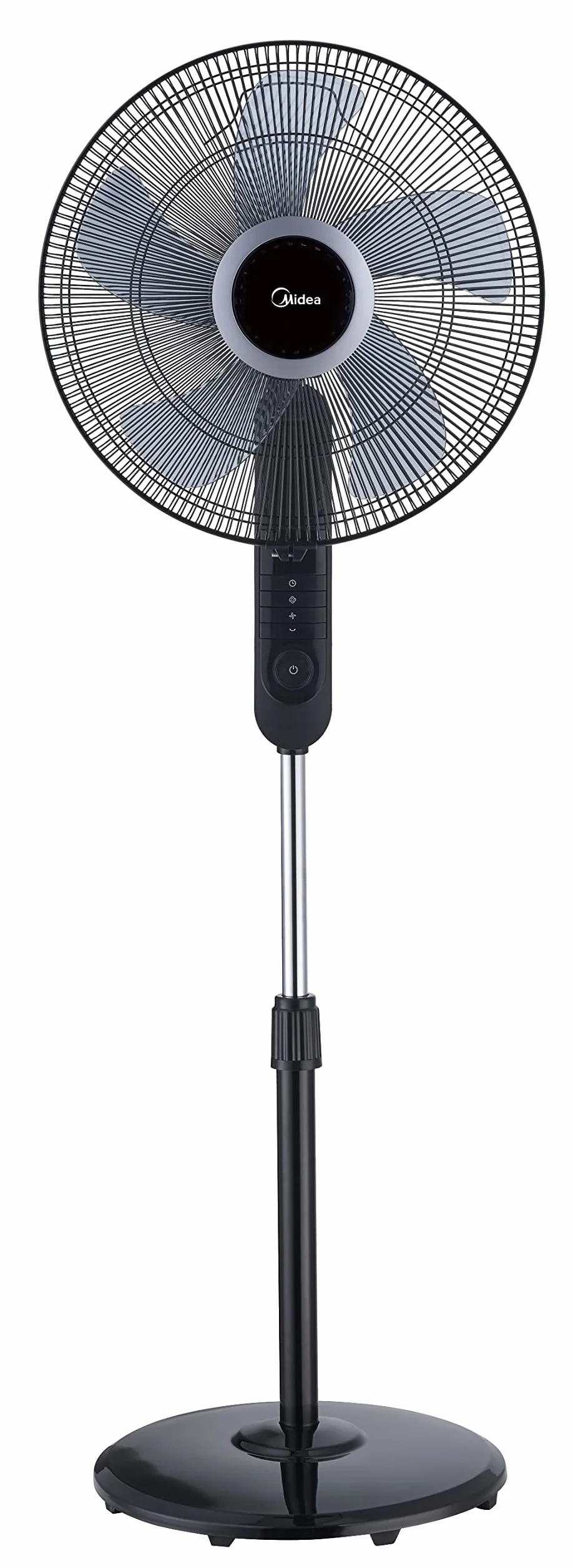 Midea FS40-15FR Wentylator Stojący, 55 W, Czarny